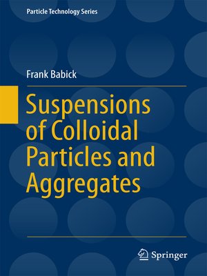 cover image of Suspensions of Colloidal Particles and Aggregates